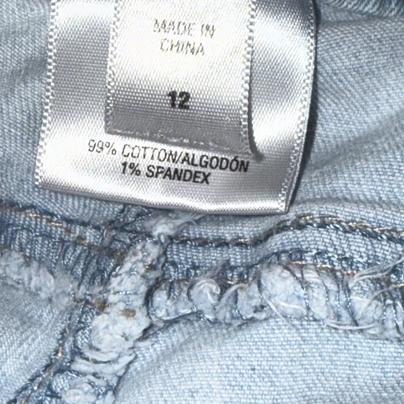 CANYON RIVER BLUES Distressed Light Wash Skinny Jeans Size 12 - Picture 8 of 9